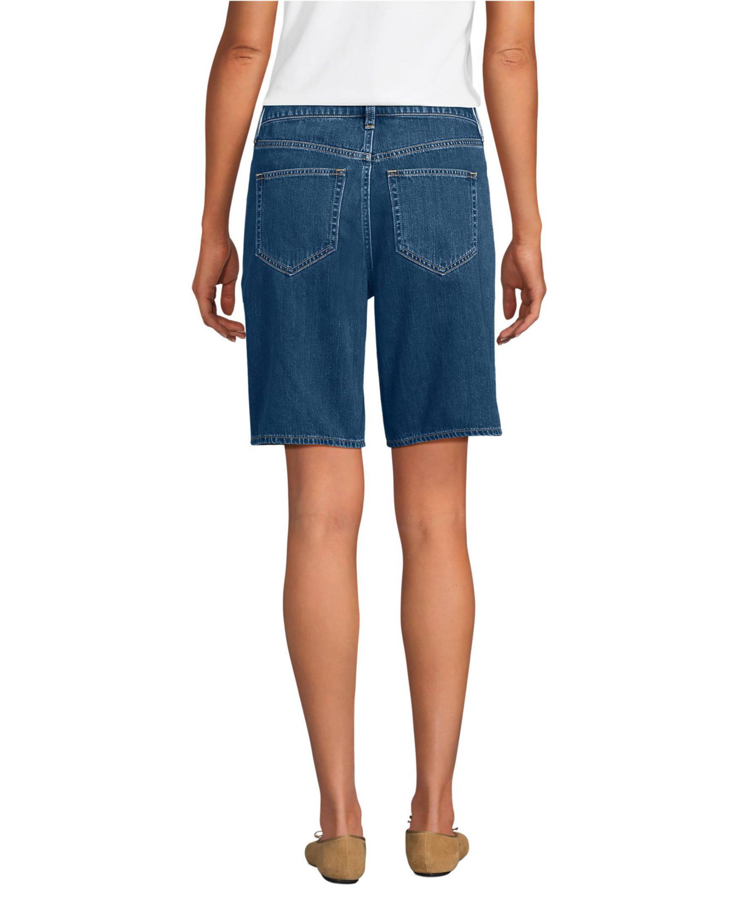 Women's Lightweight Denim Mid Rise 10" Shorts