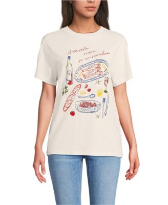 Women's Short Sleeve Crew Neck Graphic T-Shirt