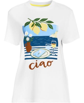 Women's Short Sleeve Crew Neck Graphic T-Shirt