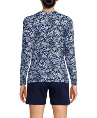 Women's Long Sleeve Crewneck Garden Tee - Sunshade UPF 50 Quick Dry