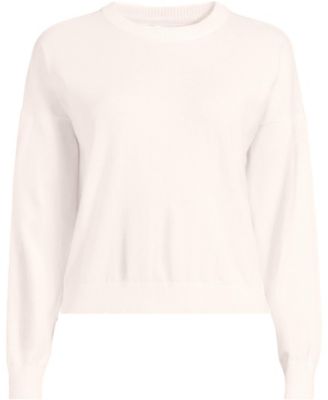 Women's Cotton Wedge Crew Neck Sweater