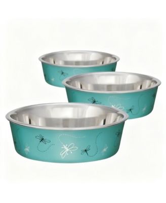 Stainless Steel Dog Cat Bowl Spill Proof Durable Dishwasher Safe Travel Feeder