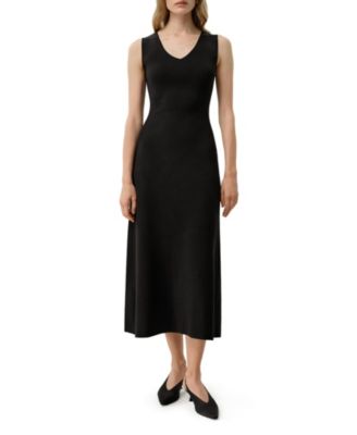Women's Soleil Silk-Viscose Knit V-Neck Dress