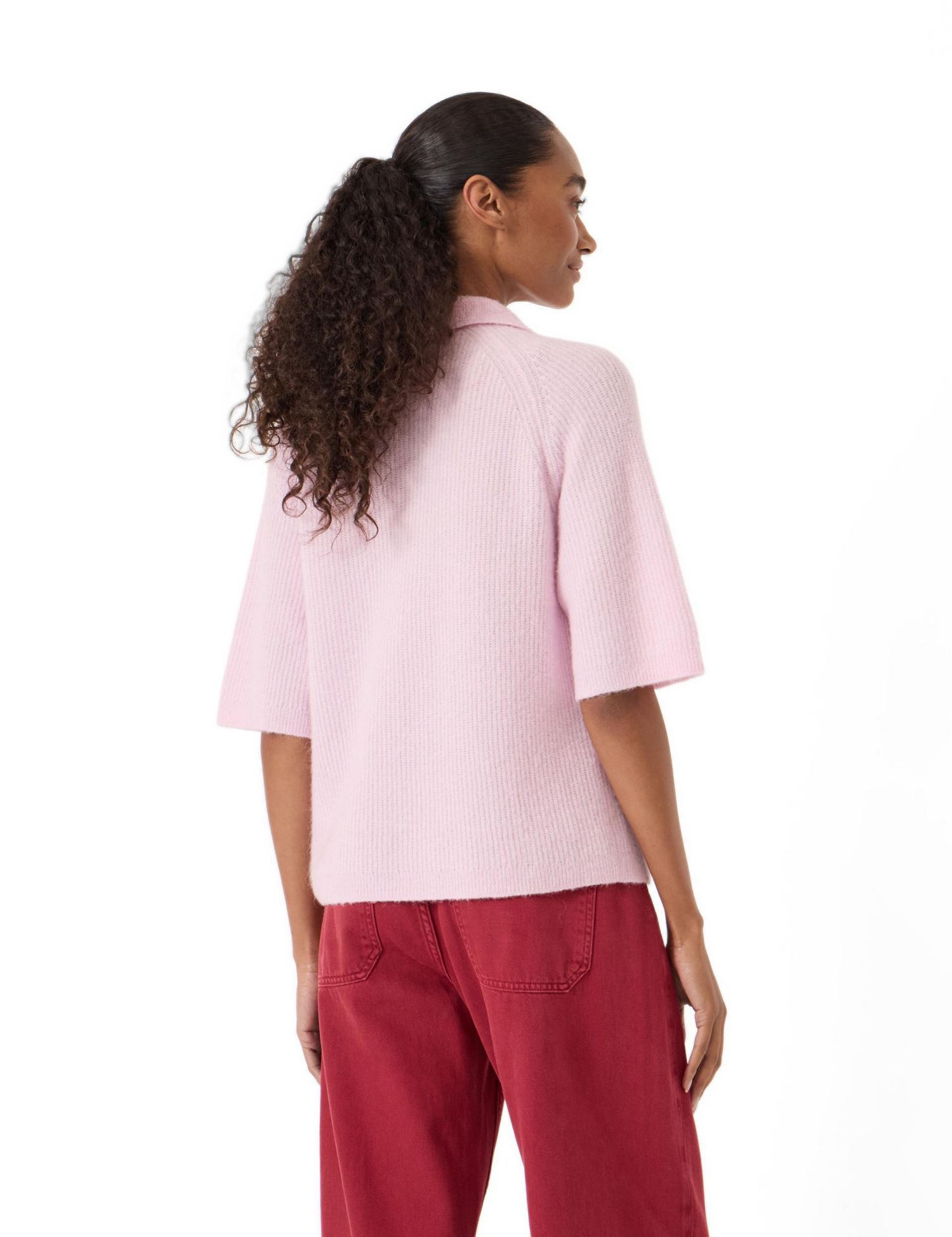 Women's Jinny Wool Blend Short Sleeve Cardigan