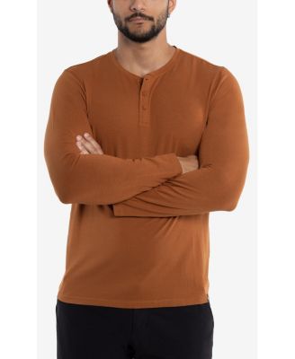 X RAY Men's Long Sleeve Henley T-Shirt
