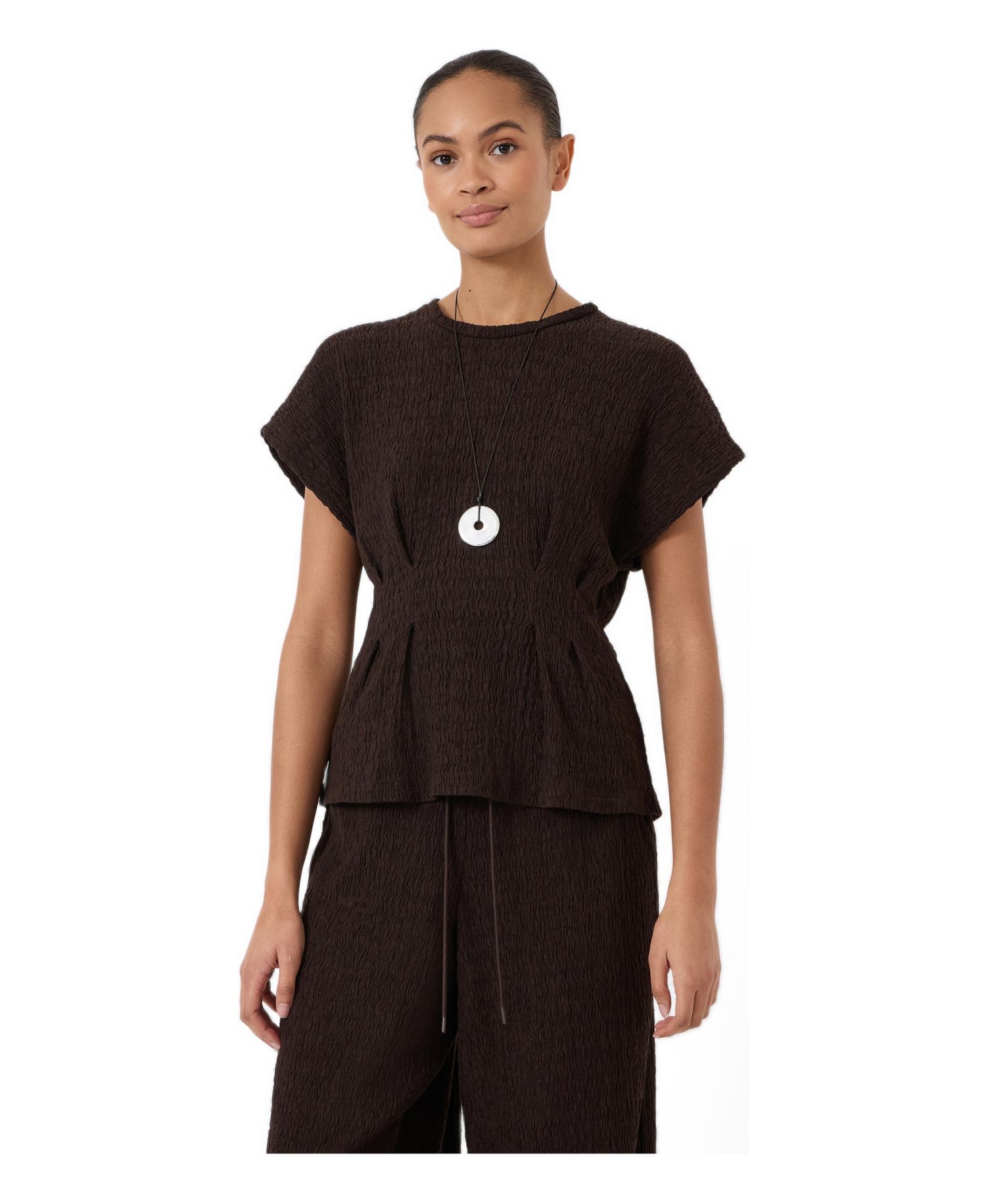 Women's Keira Textured Pleat Release Jersey Top