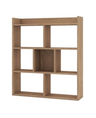 7-Cube Open-Back Bookshelf with Anti-Toppling Devices