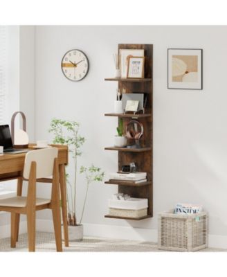 5-Tier Wall Mounted Floating Shelf Unit