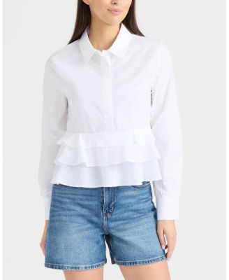 Women's Shirt with Ruffle Detail