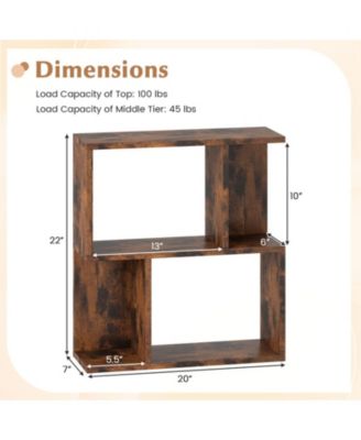 3-Tier Compact Display Bookshelf for Small Spaces