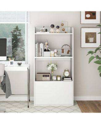 3-Tier Freestanding Bookshelf with Drawer