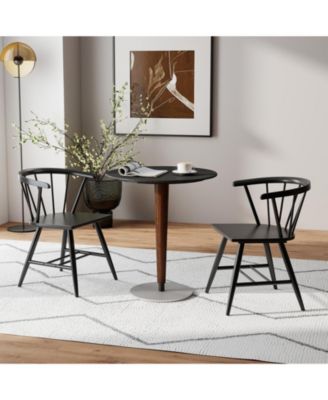 Set of 2 Mid Century Windsor Dining Chairs Kitchen Chairs