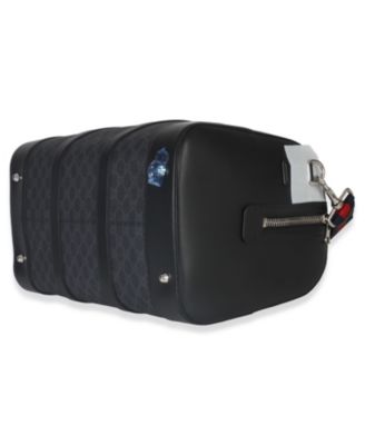 Black GG Supreme Canvas Web Duffle Bag