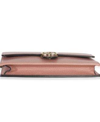 Pink Dollar Calfskin Interlocking G Wallet On Chain