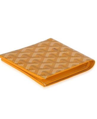 Yellow Goyardine Canvas Victoire Wallet
