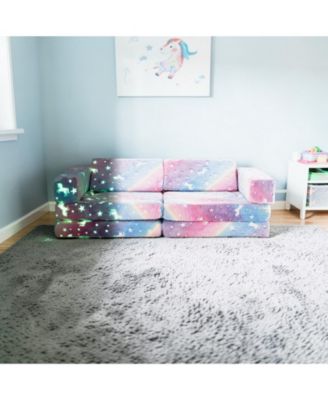 10-Piece Modular Kids Play Couch Sectional Sofa