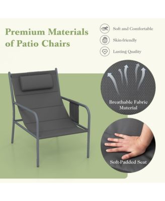 3 Piece Patio Set Outdoor Table and Chairs Bistro Set Small Front Porch Balcony Furniture