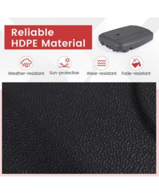 225 lb Cantilever Patio Umbrella Base with Built-In Wheels T-Shaped Cross Frame