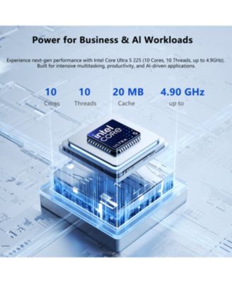 ThinkStation P2 Workstation Desktop Intel Core Ultra 5 64GB RAM Intel Graphics 2TB SSD Storage Windows 11 Pro