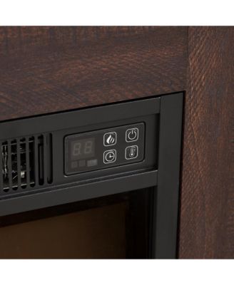 LED Fireplace TV Stand 58 Inch, Media Entertainment Center Compatible with 32-62" TVs, Living Room Console with USB Charging Outlet