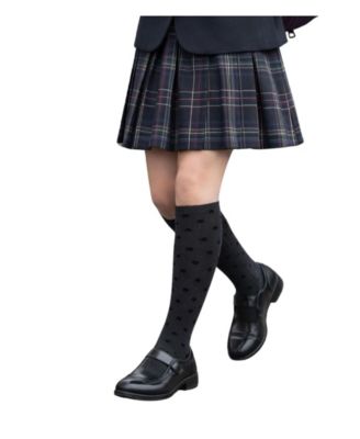 Girls Flocked Star Opaque Nylon Tights