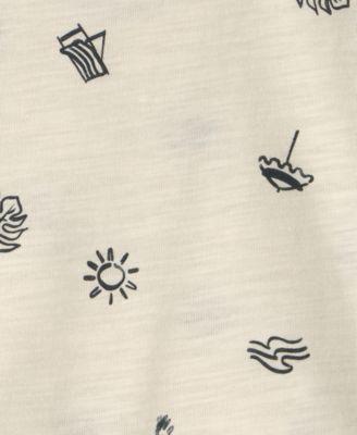 Baby Boys' Short-Sleeve Top and Shortall, 2-Piece Set