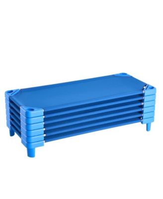 Stackable Kiddie Cot, Pack of 6, Toddler Nap Cots for Daycare