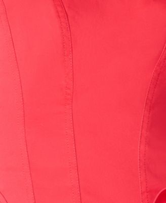 Juniors' Square Neck Tiered Mini Cotton Dress