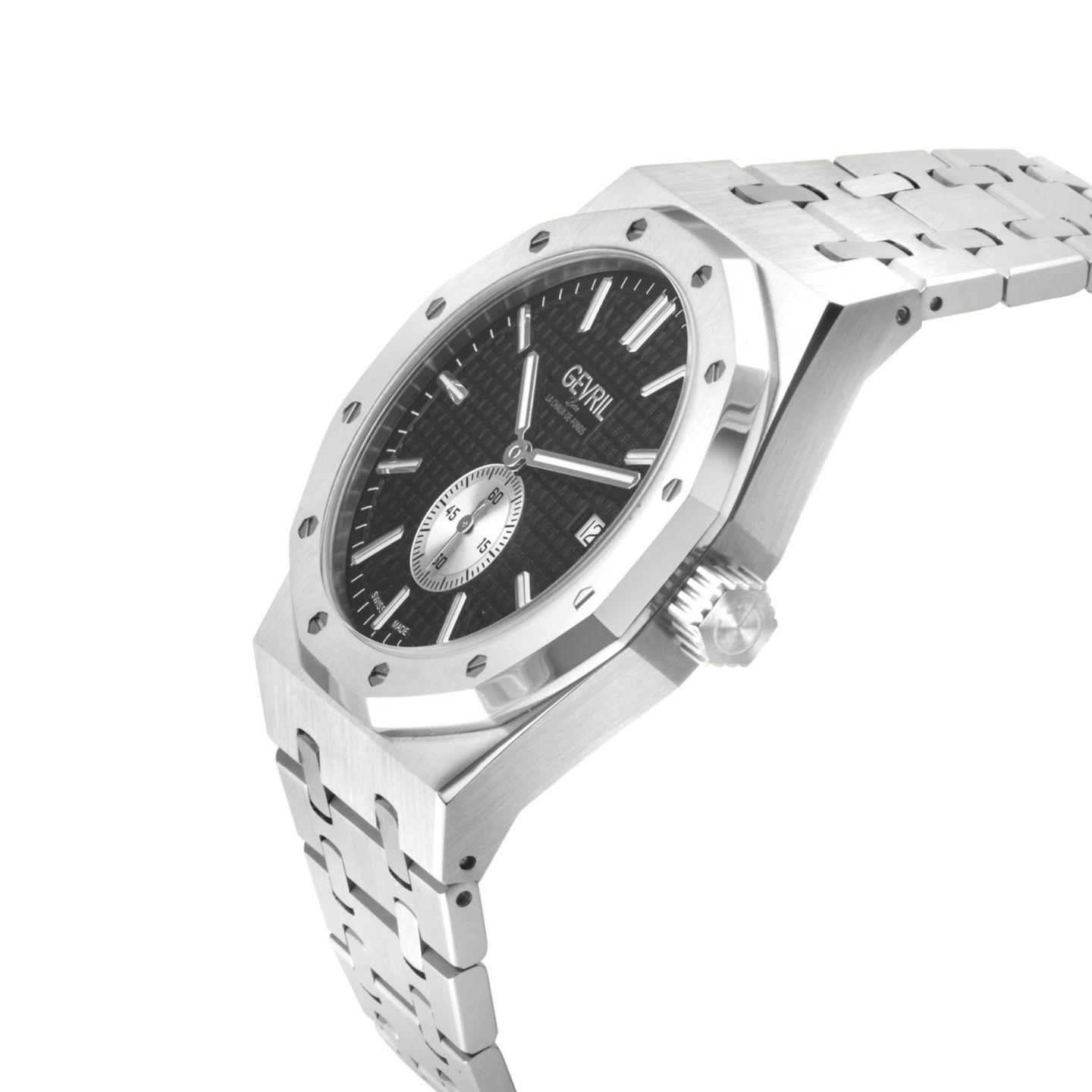 Мужские часы Gevril Gotham Swiss Automatic Bracelet Watch, цвет: Серебряный — фото 2