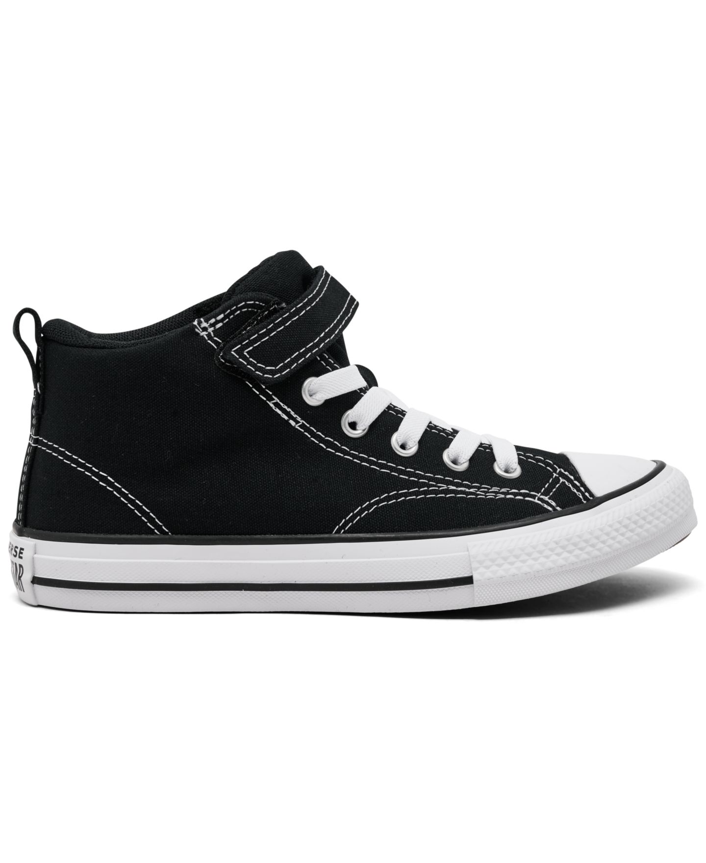 Детские кроссовки Converse Little Kids Chuck Taylor All Star Malden Street Casual, цвет: Чёрный / Белый — фото 2