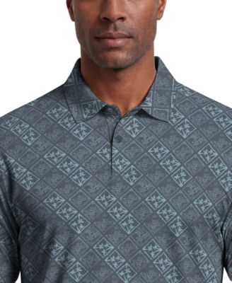 Men's Tropical Argyle Print Golf Polo