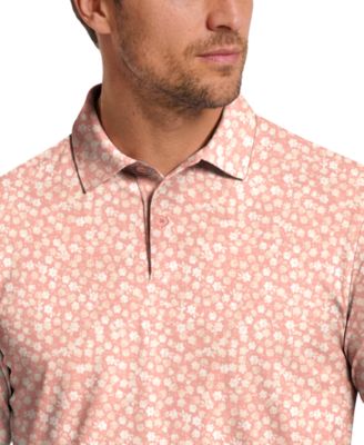 Men's Floral Print Golf Polo Shirt