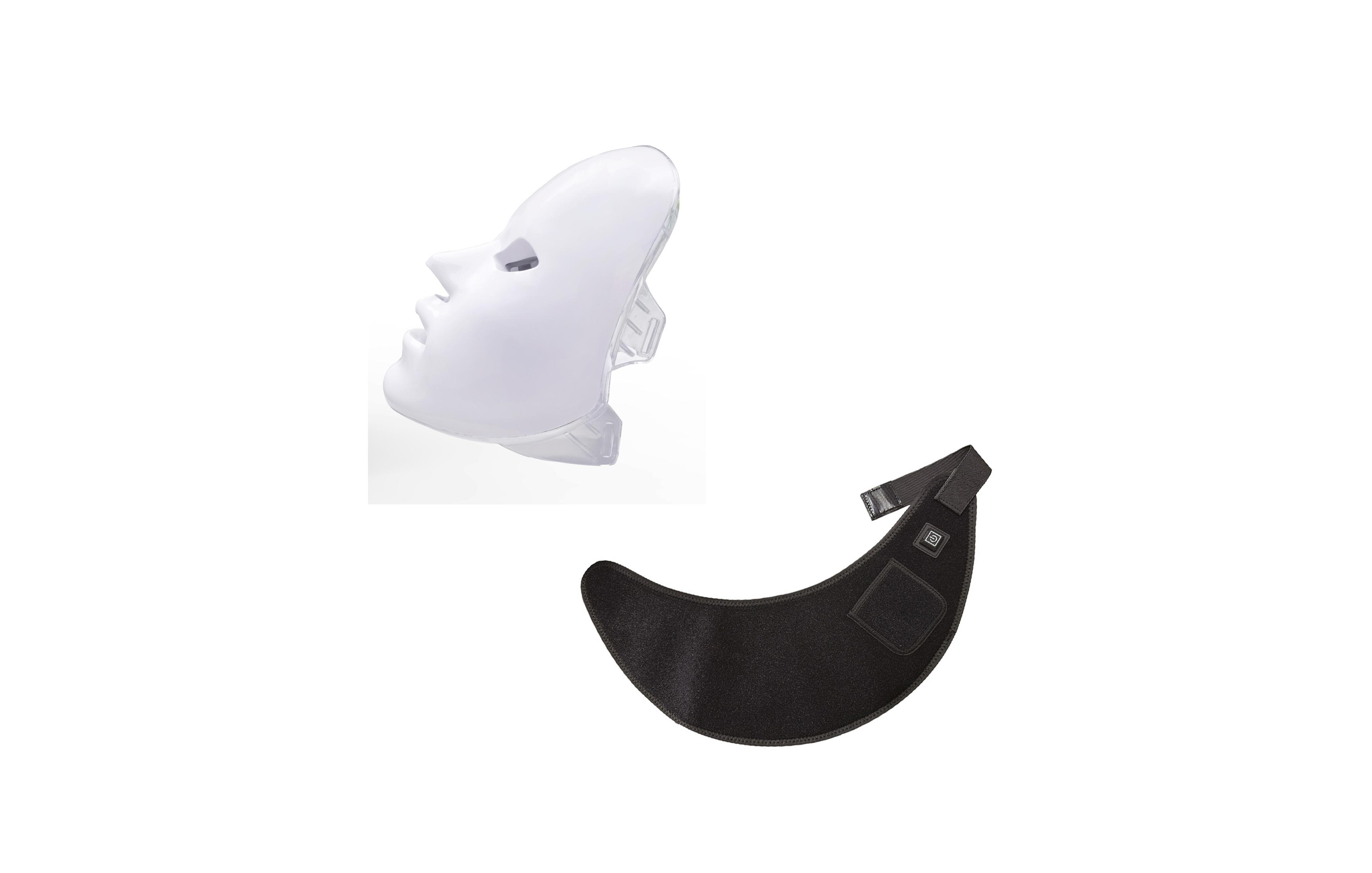 Pursonic Ultimate Recovery and Radiance: Red Light Therapy Neck Wrap and 7-in-1 Led Face Mask