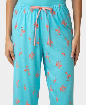Women's Printed Capri Mid-Rise Pants