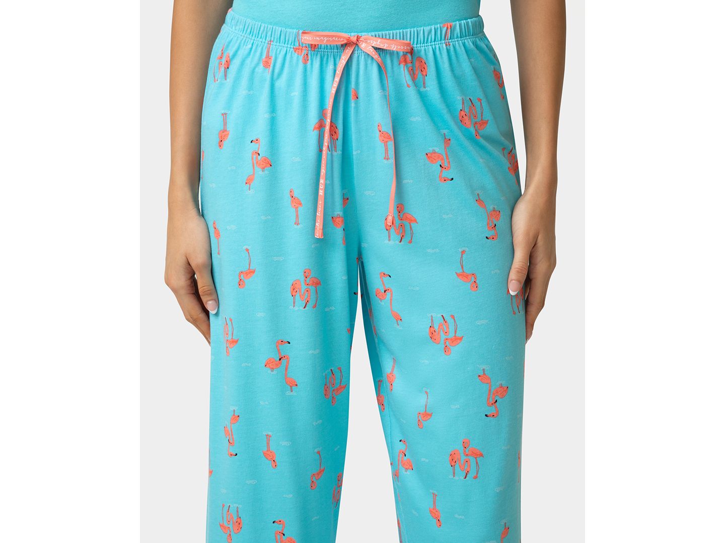 Женские брюки Hue Printed Capri Mid-Rise, цвет: Синий — фото 4