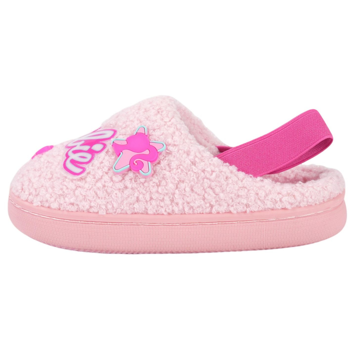 Тапочки Barbie Faux Fur Slip-On Slippers для девочек-малышей, цвет: Светлый розовый, вариант 1 — фото 2