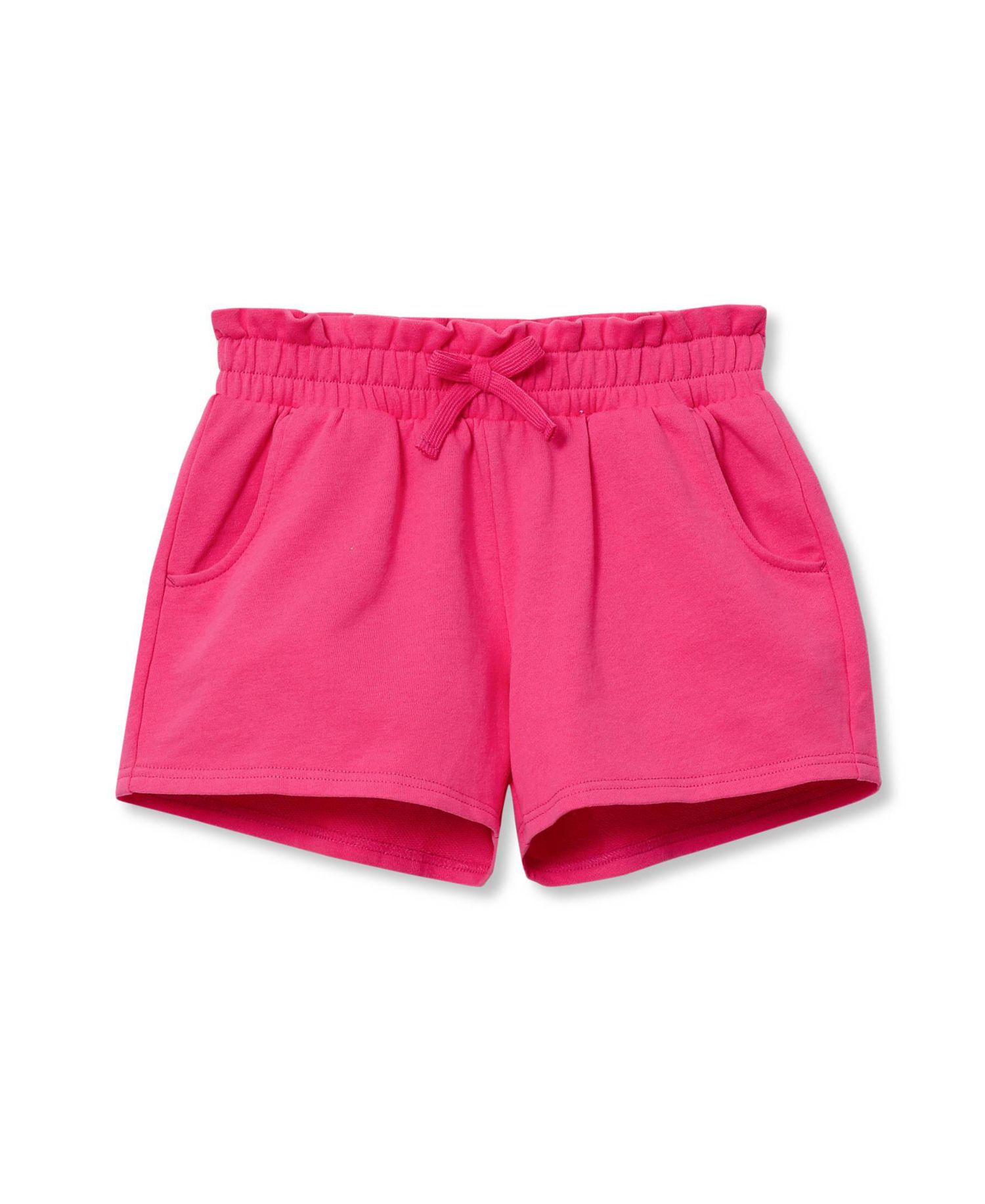 Little And Big Girls French Terry Paper Bag Shorts