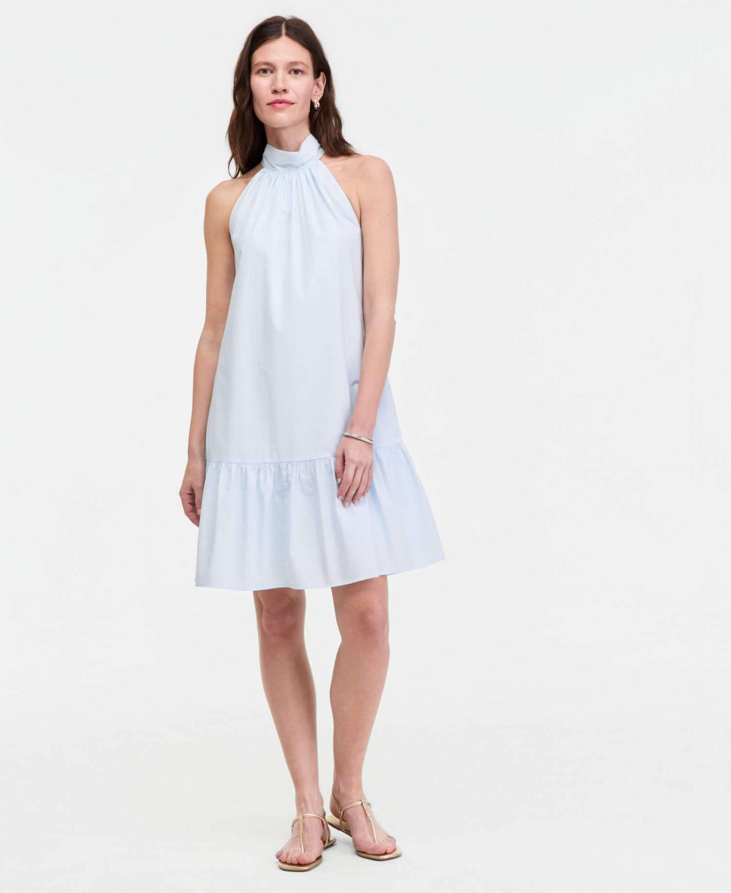 Women's Halter Bow-Back Mini Dress