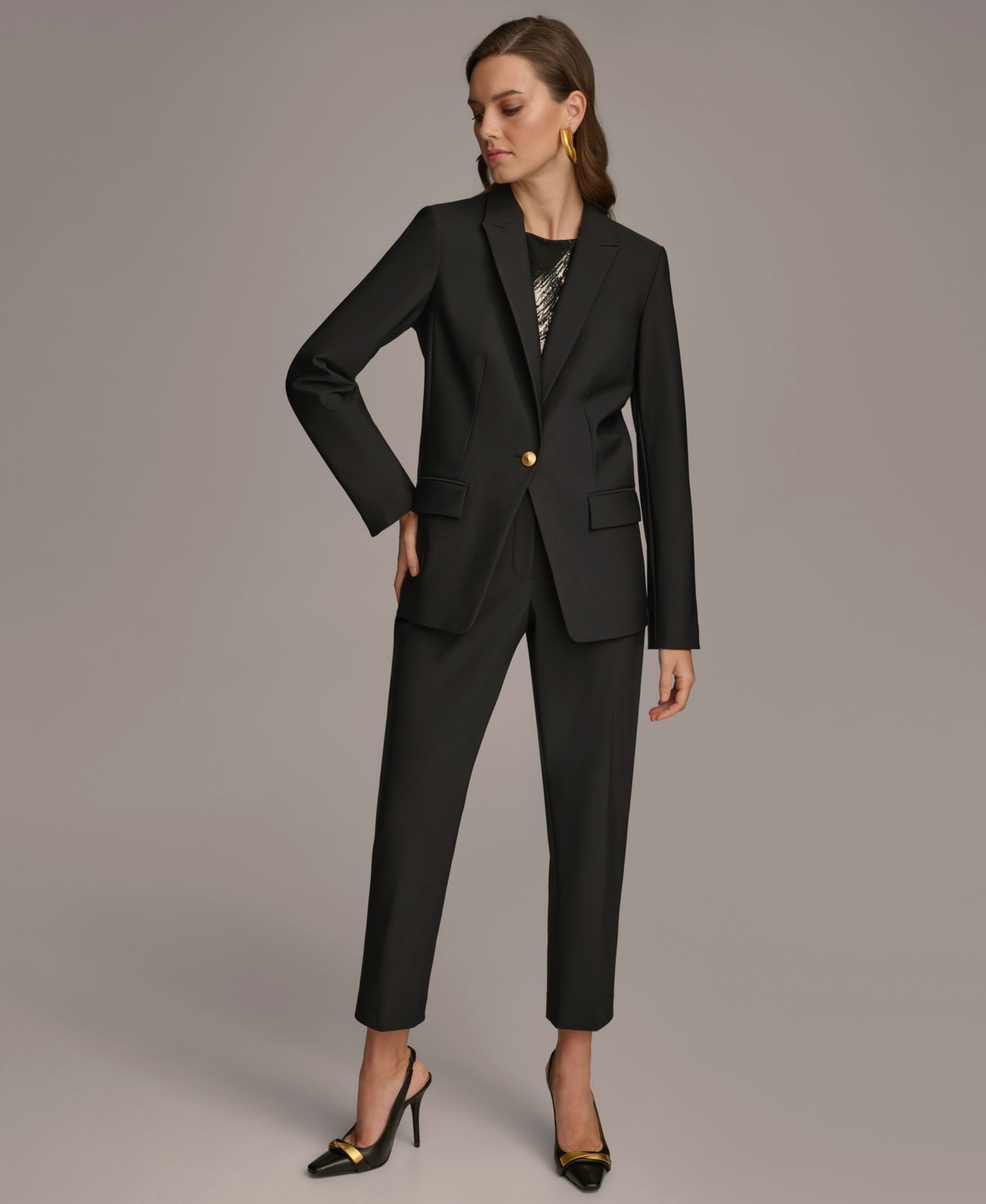 Petite Single Breasted Blazer