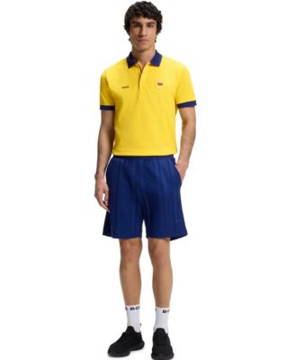 Men's Paddy Colombia Country Flag Trim Polo Shirt