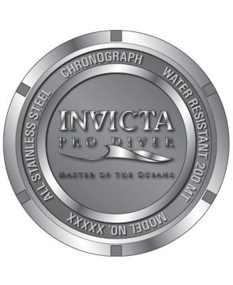 Men's 18908 Pro Diver Quartz Chronograph Black Dial Watch