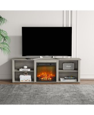 Modern Fireplace TV Stand for TVs up to 65" with Storage Media Console