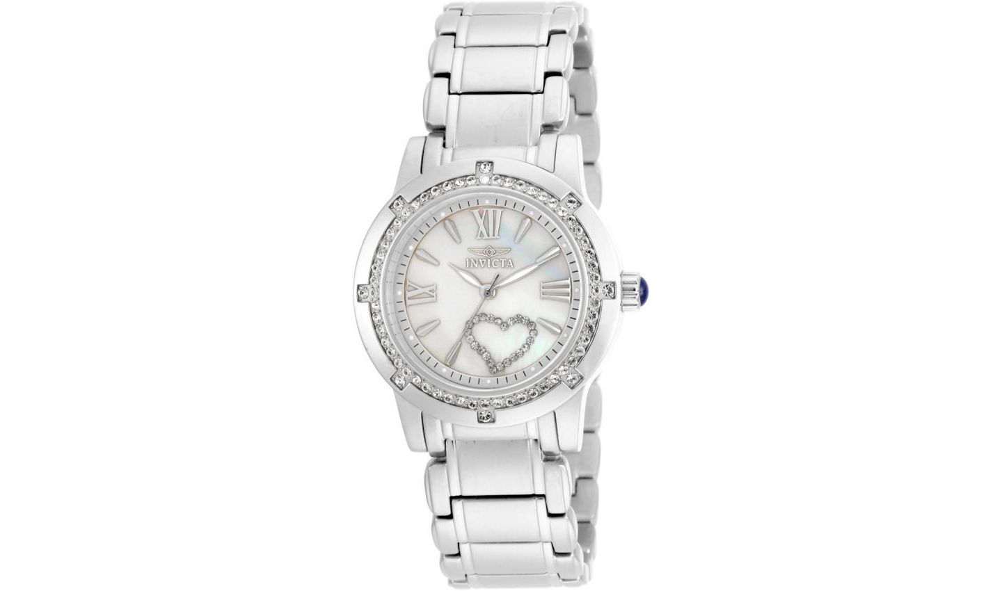 Женские часы Invicta 16706 Angel Quartz Silver Dial, цвет: Серебряный — фото 1