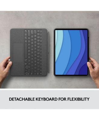 Combo Touch Backlit Keyboard Case with Trackpad for Apple 12.9" iPad Pro 5th and 6th Gen, Oxford Gray