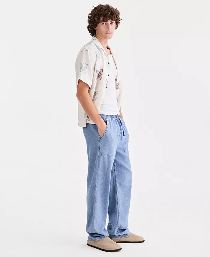Men's Pipeline Light-Wash Loose-Fit Pull-On Jeans - thumbnail 3