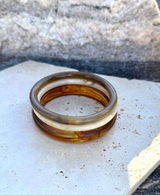 3-Piece Resin Bangle Bracelet Set