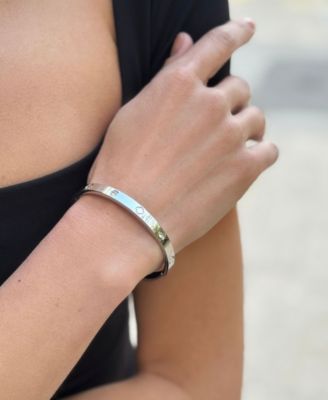 Silver 2-Piece Clover Cuff and Bolo Bracelet Set