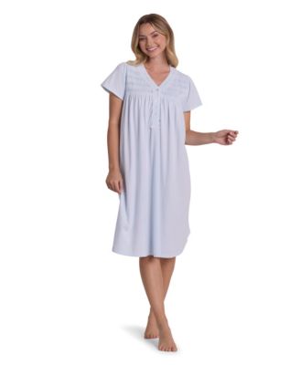 Women's Short-Sleeve V-Neck Nightgown