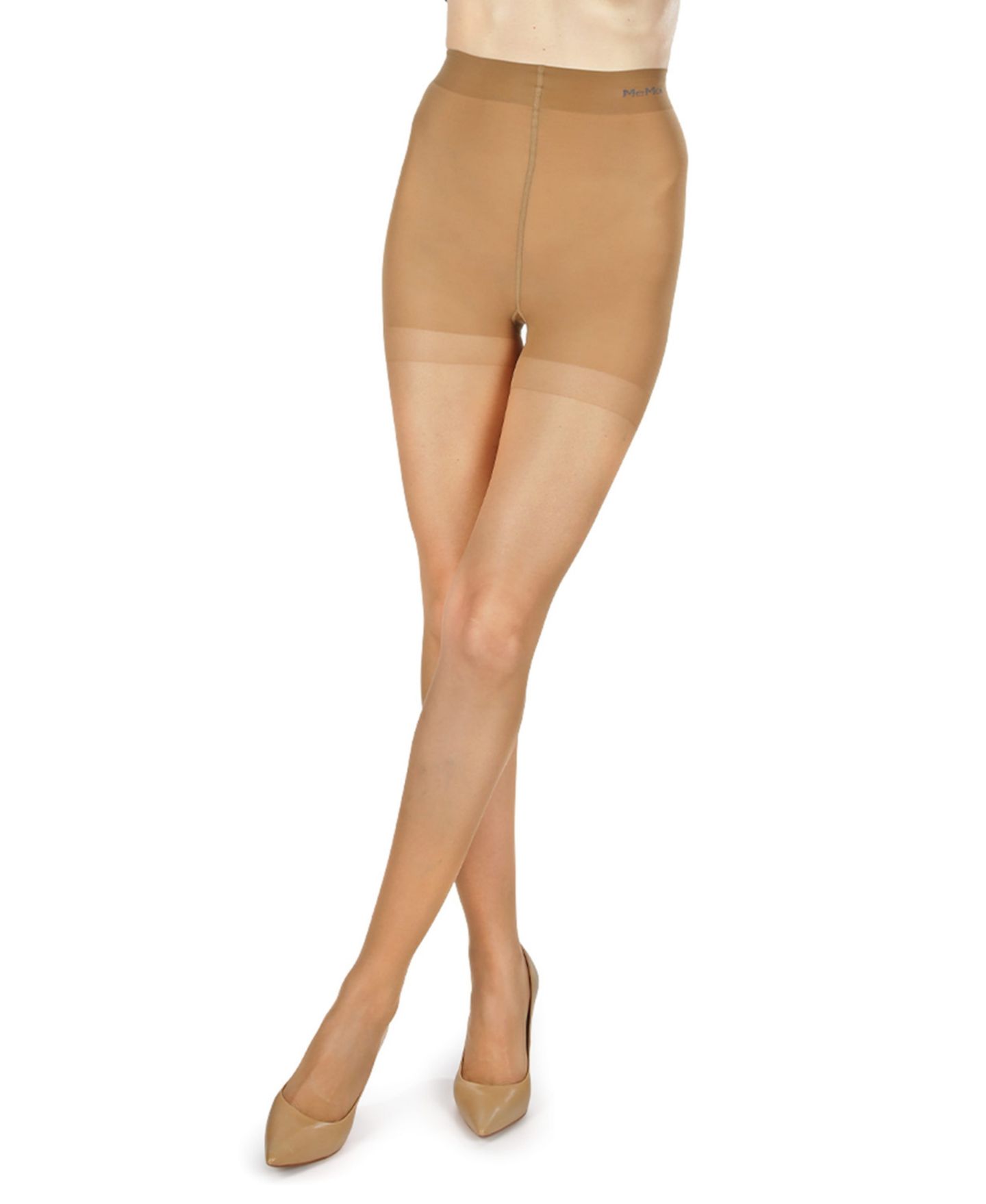 Женские колготки MeMoi Nudes Ultra Bare Mini Toner Control Top Luxe Pantyhose, цвет: Naturel — фото 2