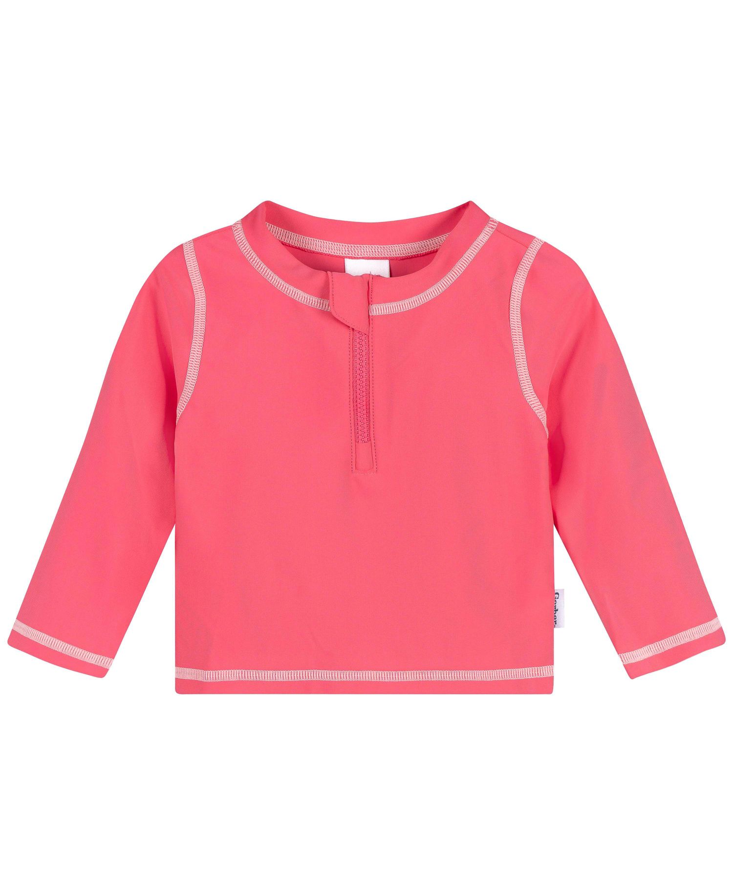 Baby Rashguard Top, Pink, 0-3 Months
